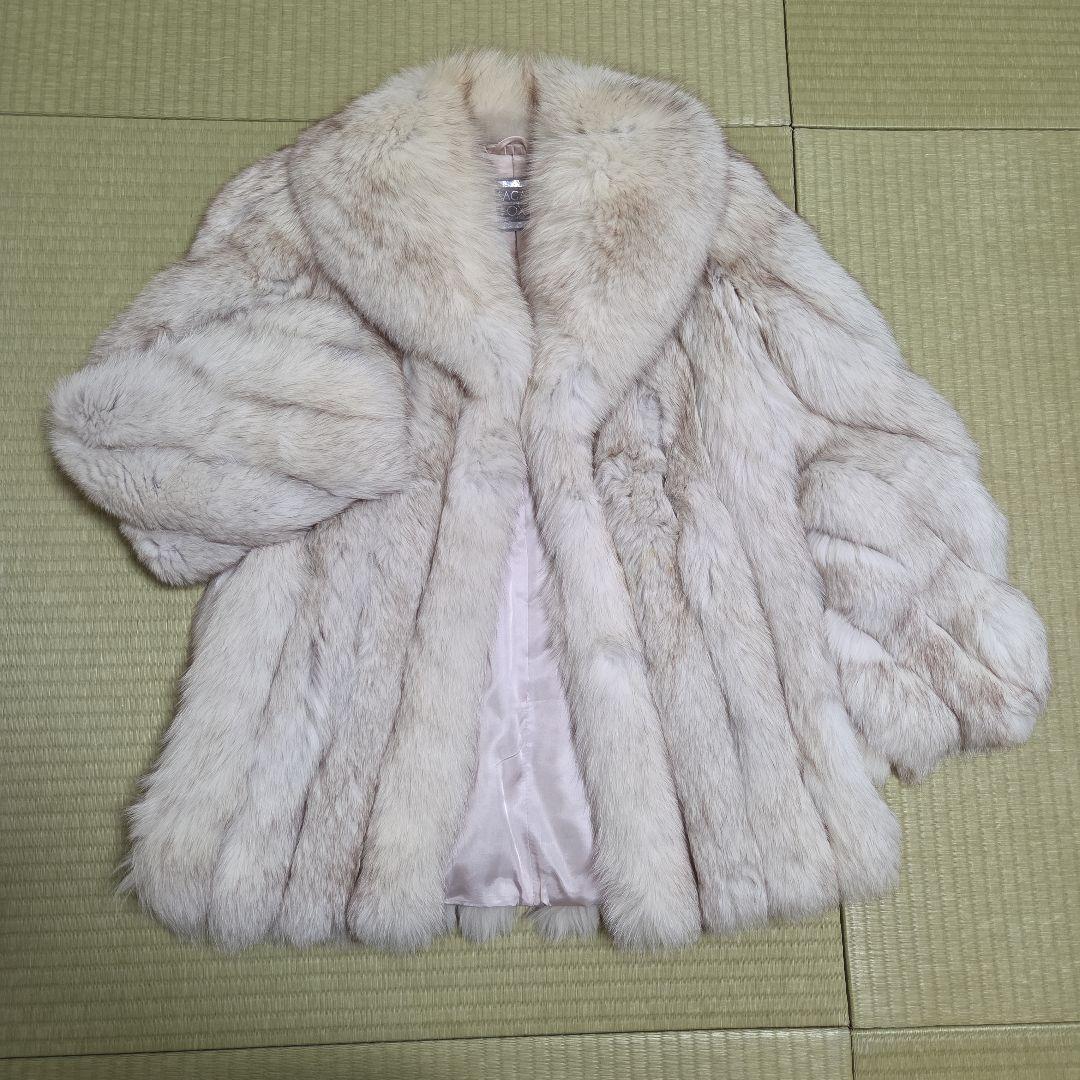 SAGA FOX 銀サガ フォックス ショールカラー ファーコート 肉厚