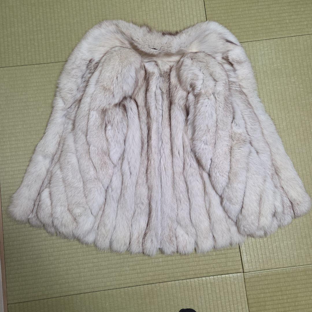 SAGA FOX 銀サガ フォックス ショールカラー ファーコート 肉厚