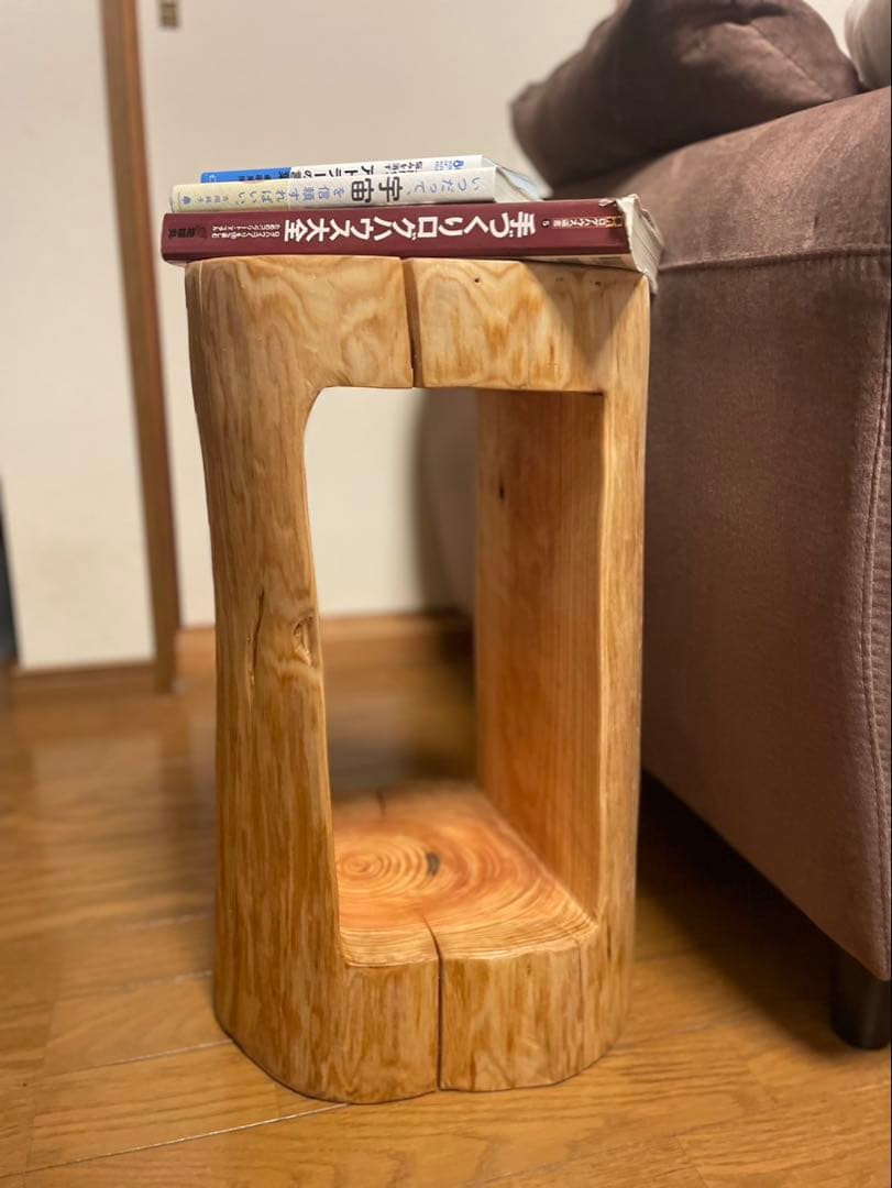 丸太サイドテーブル
