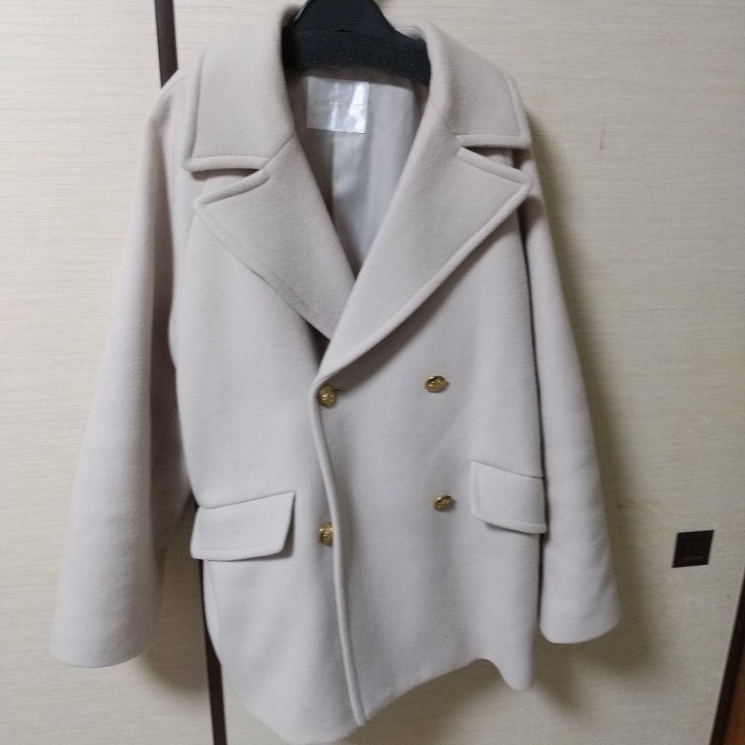 リヴドロワ美品ラグランピーコート38サイズ ベージュ