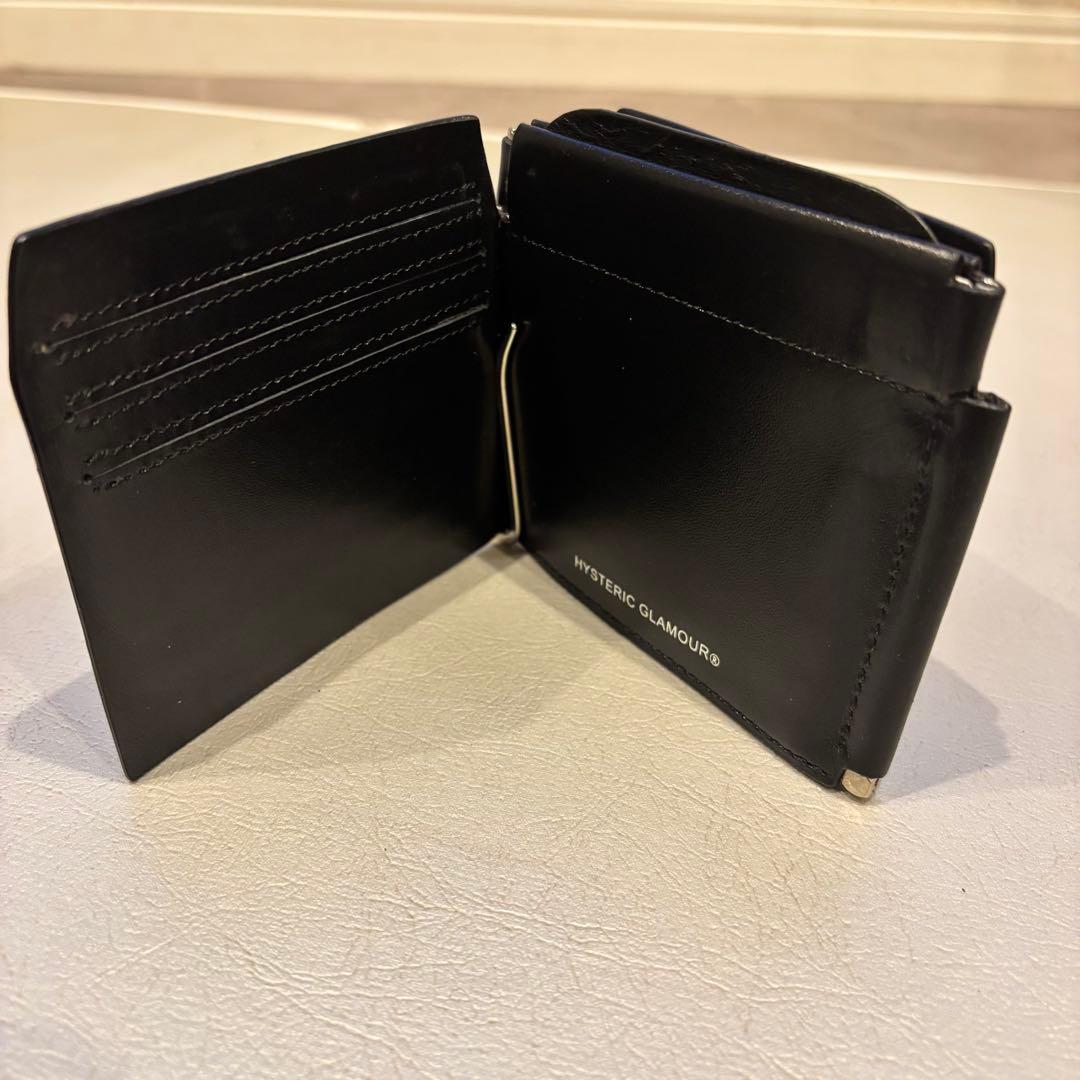 ヒステリックグラマー スタッズウォレット マネークリップ がま口付き
