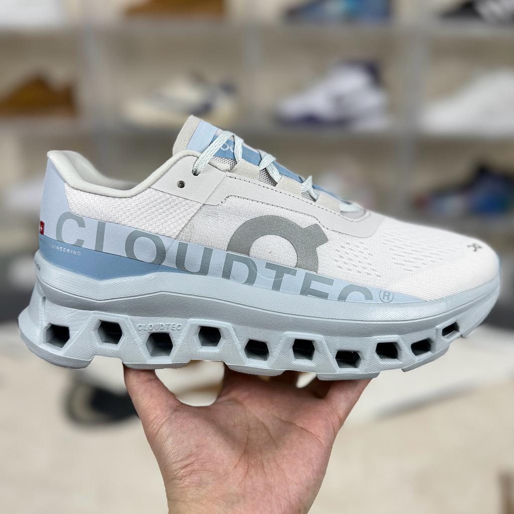 ON Cloudmonster スニーカー 24cm ホワイト/ブルー