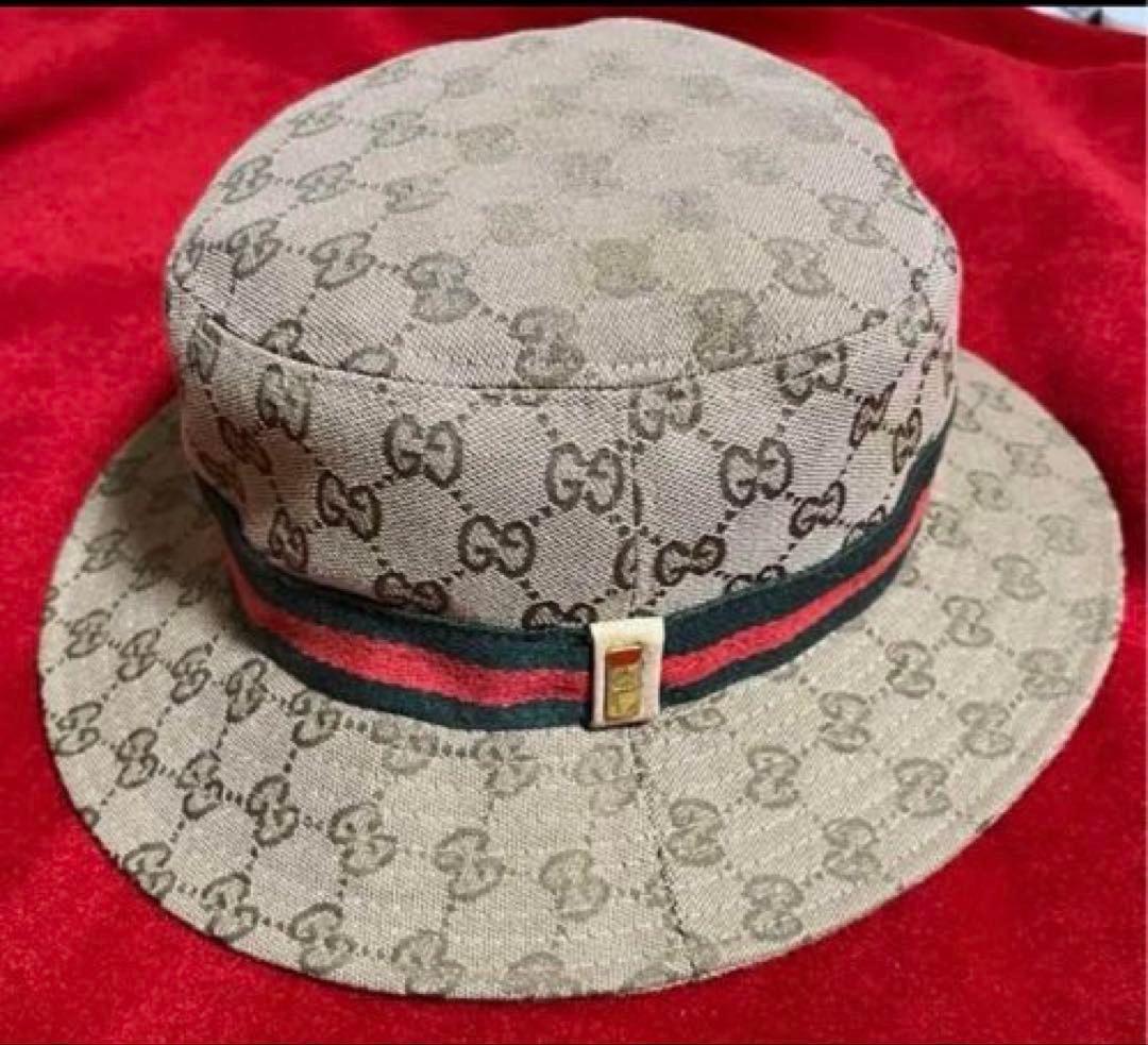 [GUCCI] GGマーク シェリーライン　 バケットハット