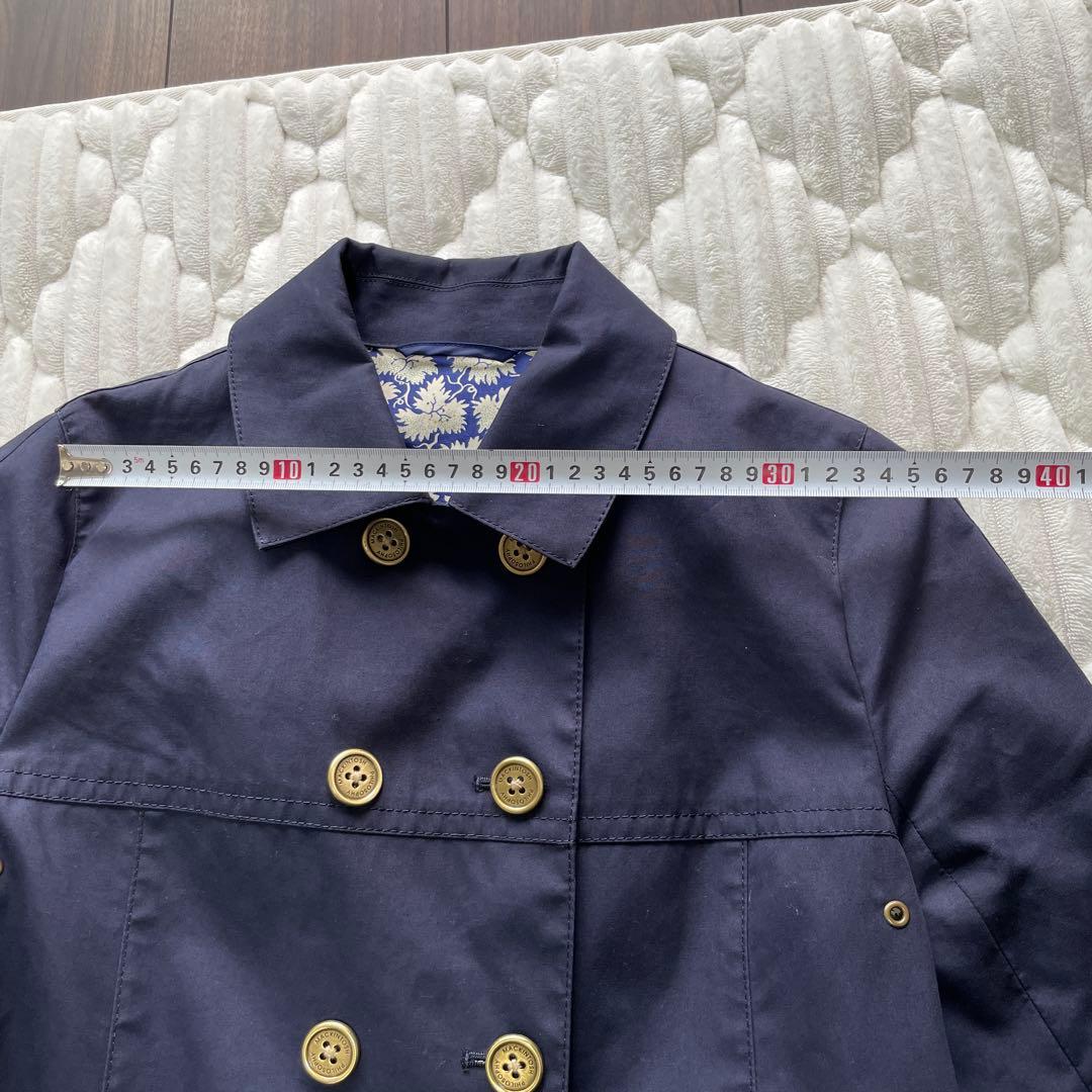 マッキントッシュフィロソフィー　 ステンカラーコート　ネイビー　紺　38 M
