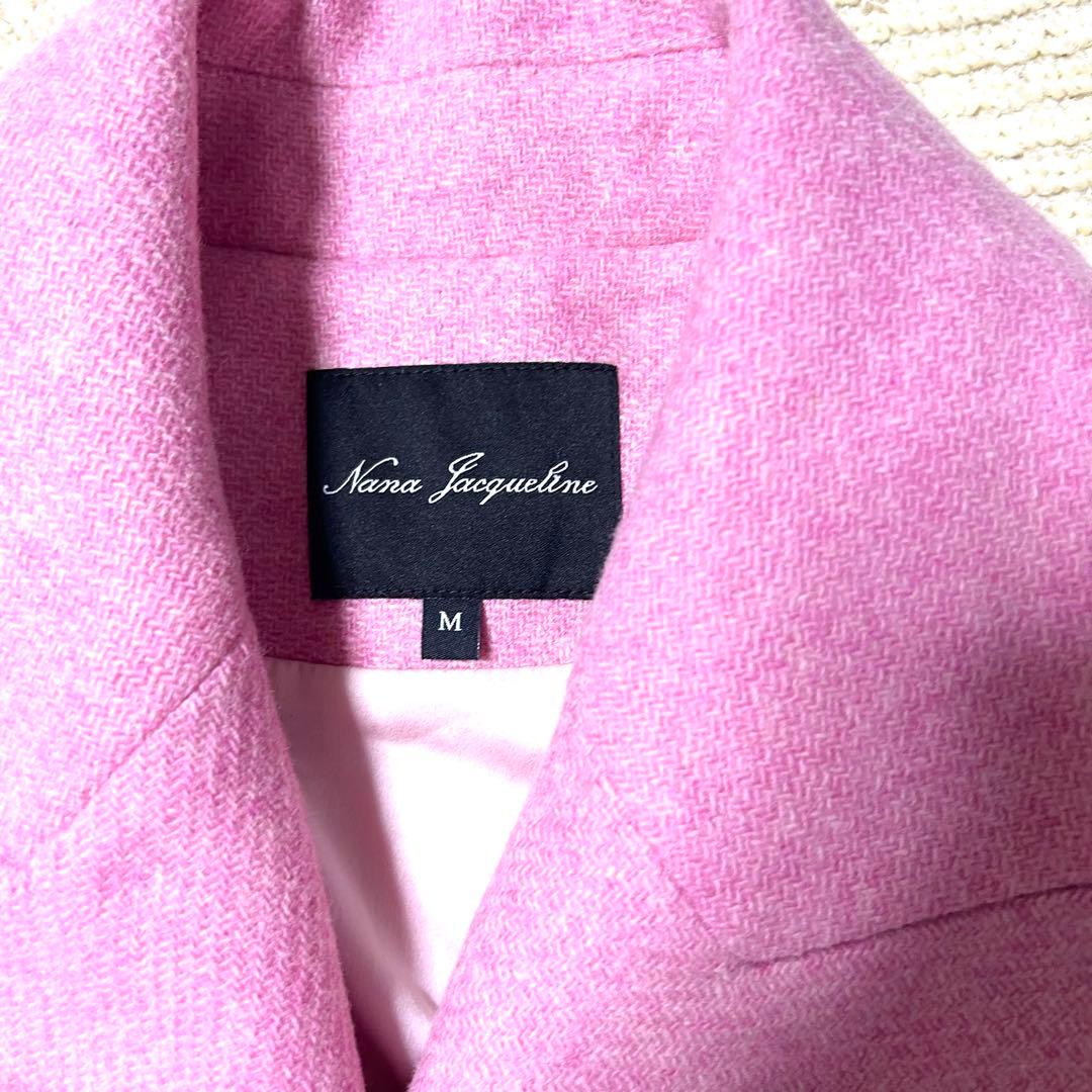 nana jacqueline コート リボン　ピンク ダブルブレスト ビジュー