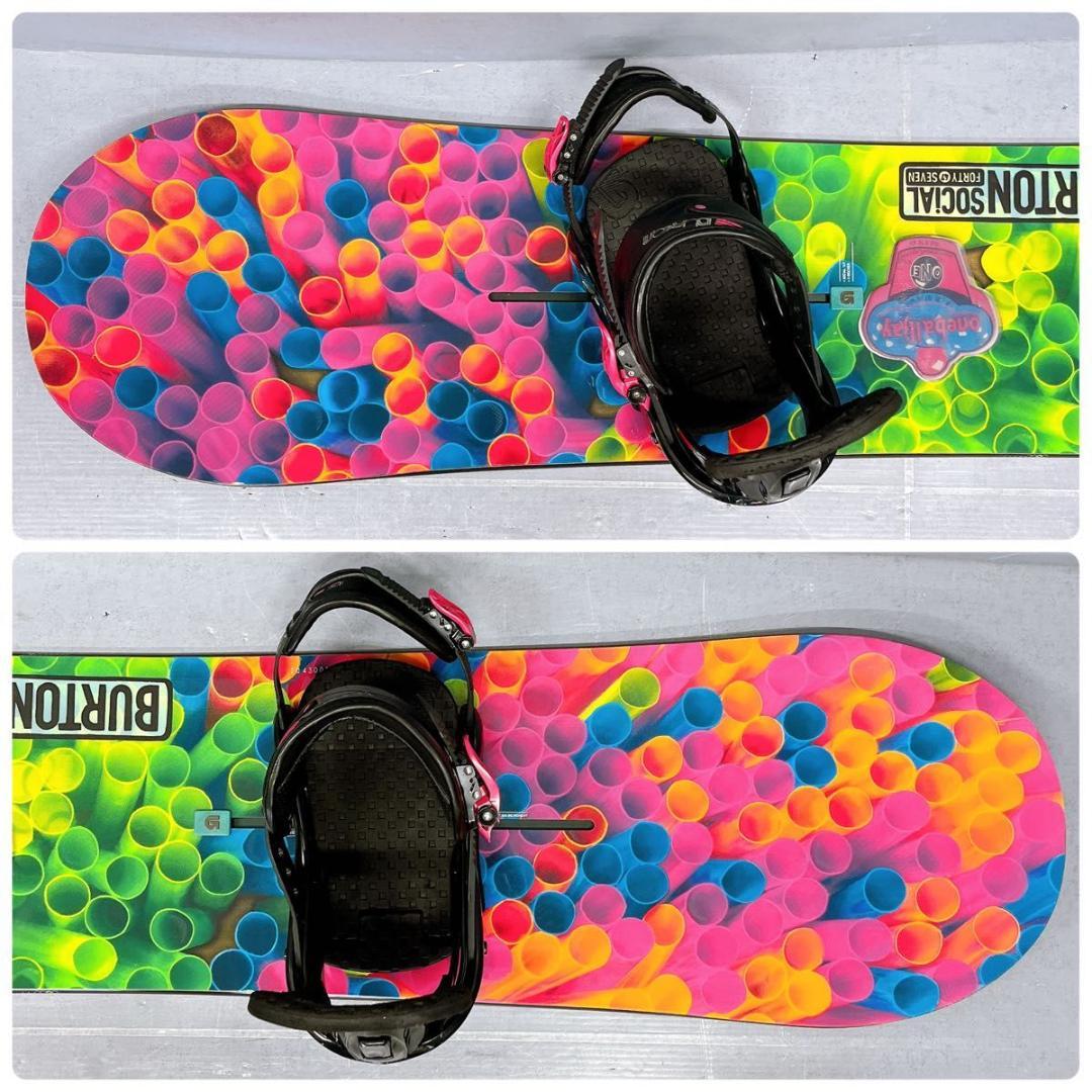 【3点セット】レディーススノーボード BURTON SOCIAL 147cm