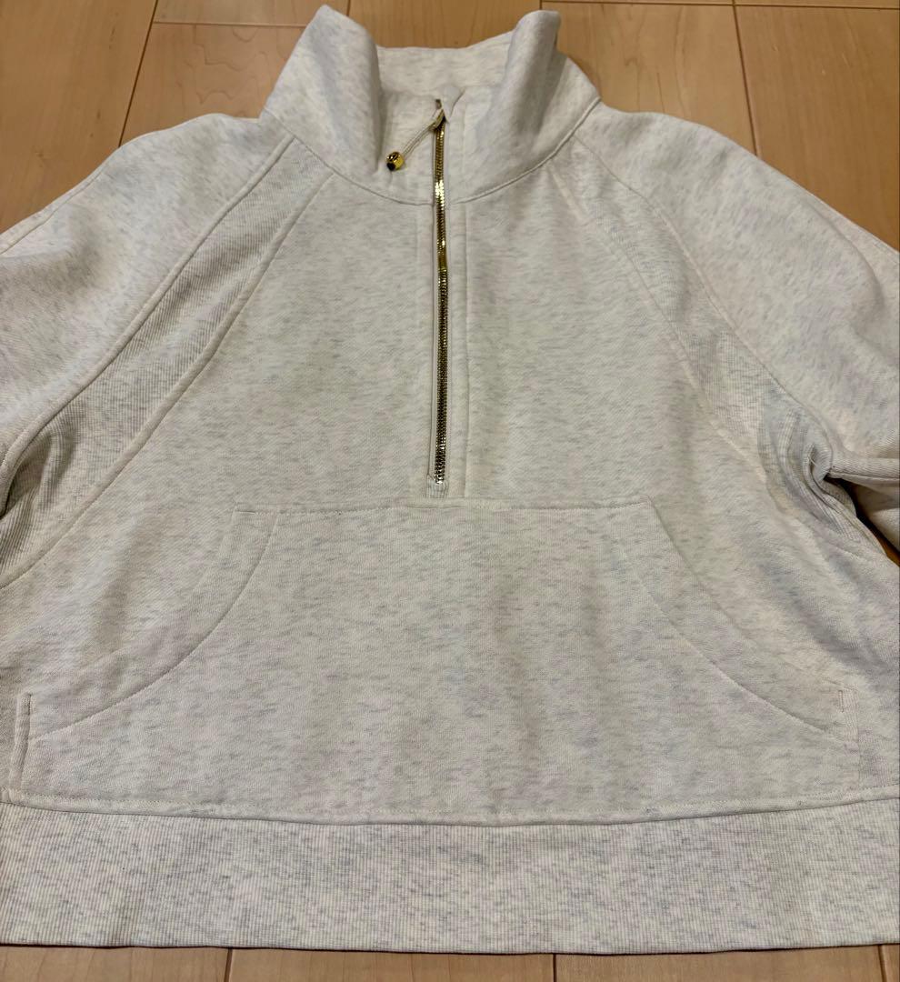 ルルレモン Scuba オーバーサイズ ファネルネックハーフジップ M/L