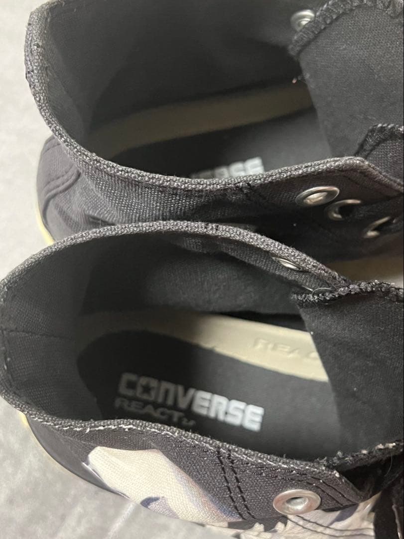 コンバース　23.5cm スニーカー　靴　歌川国芳　浮世絵　スカル　ドクロ　骸骨