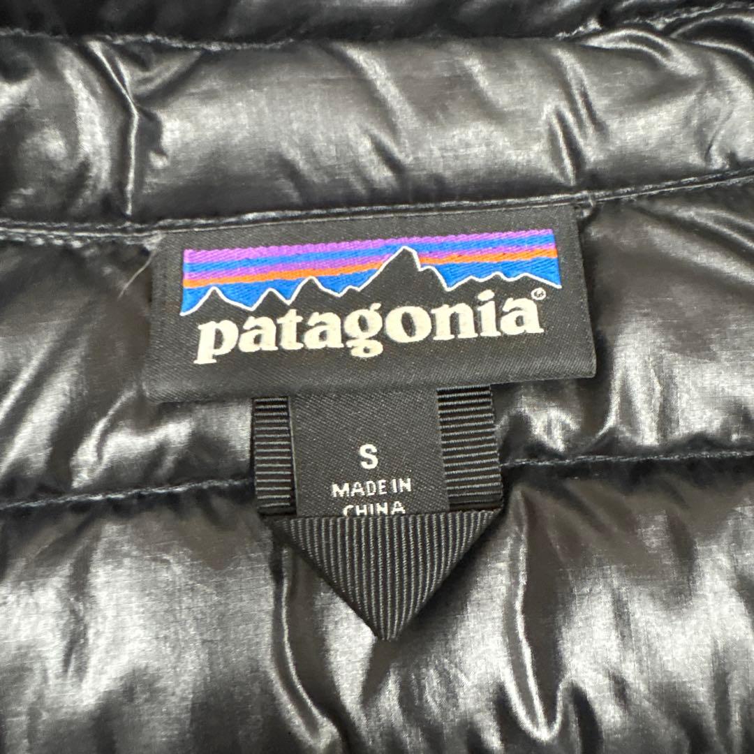 patagonia ブラック ダウンベスト S