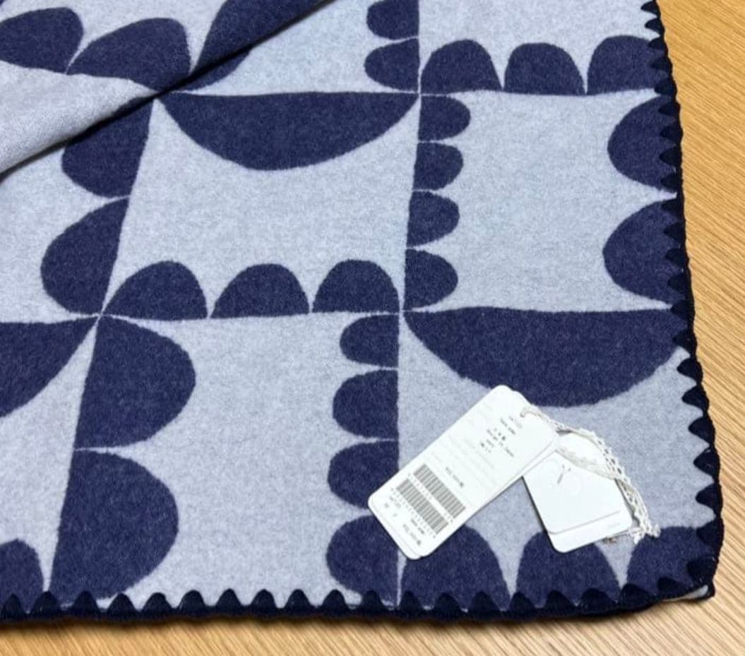 【新品】mina perhonenミナペルホネン　ブランケット　hanagumo