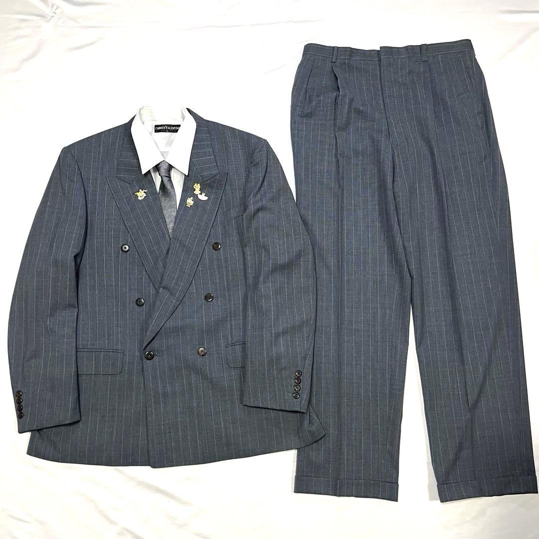 【GIVENCHY】90s ジバンシー　セットアップ　ダブル ピンズ