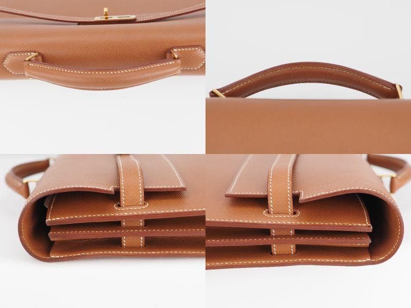 【セール】【極美品】HERMES　エルメス　ケリーデペッシュ 38 ゴールド