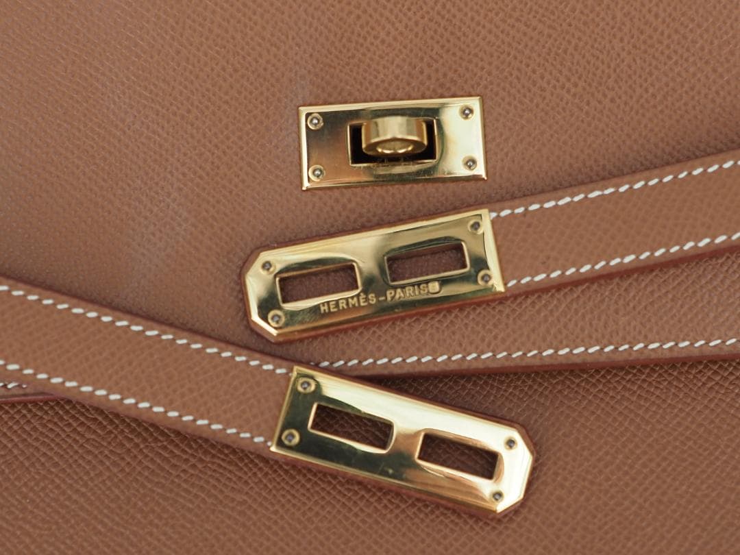 【セール】【極美品】HERMES　エルメス　ケリーデペッシュ 38 ゴールド