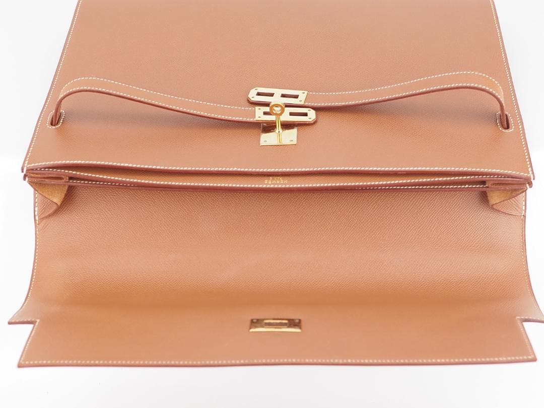 【セール】【極美品】HERMES　エルメス　ケリーデペッシュ 38 ゴールド