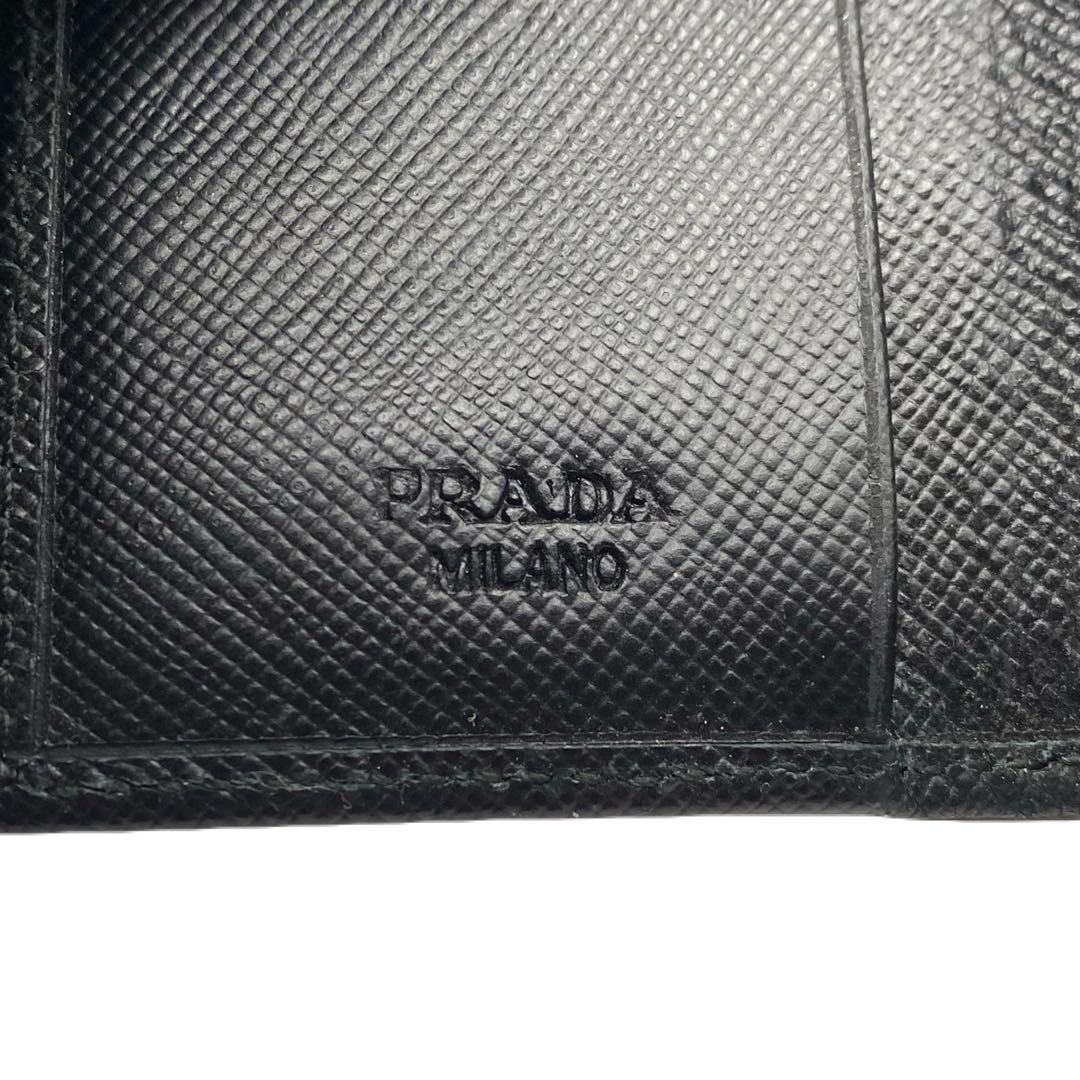 PRADA プラダ 6連 キーケース M222A ブラック サフィアーノ