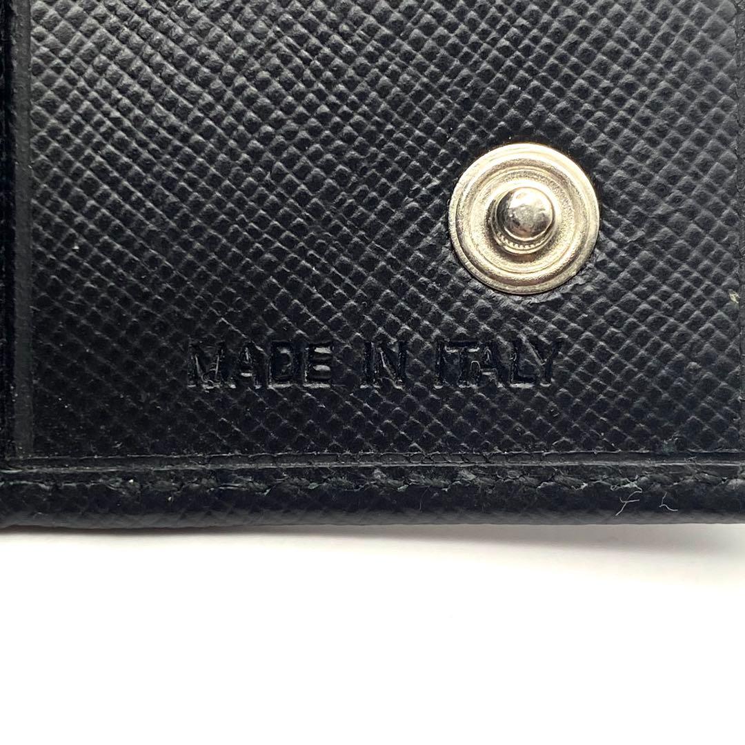 PRADA プラダ 6連 キーケース M222A ブラック サフィアーノ