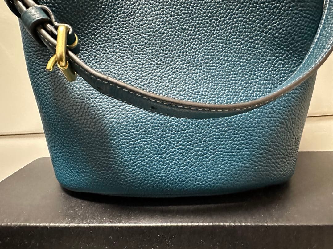 coach ウィロウ19 ソフト バケット バッグ　ブラス/マリン