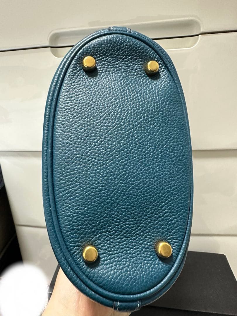 coach ウィロウ19 ソフト バケット バッグ　ブラス/マリン