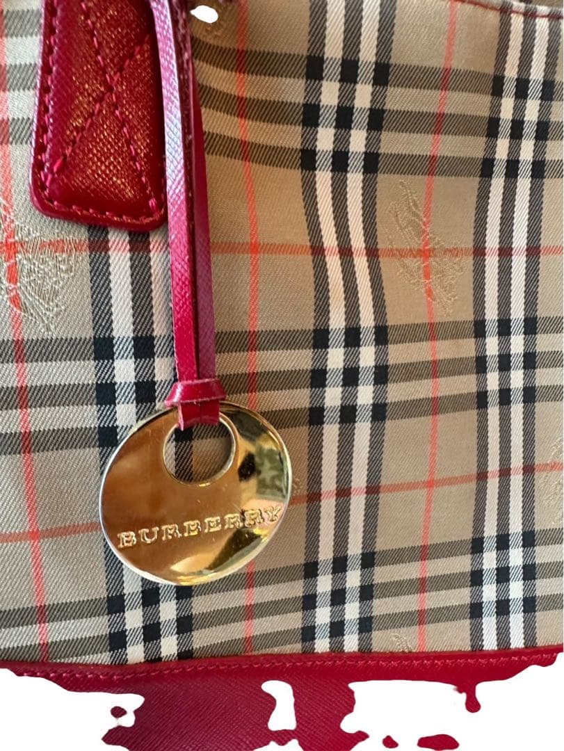 『美品』Burberry チェック柄 ショルダーバッグ，最終値下げ