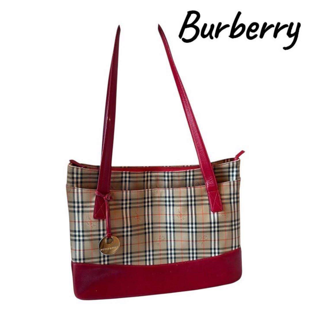 『美品』Burberry チェック柄 ショルダーバッグ，最終値下げ