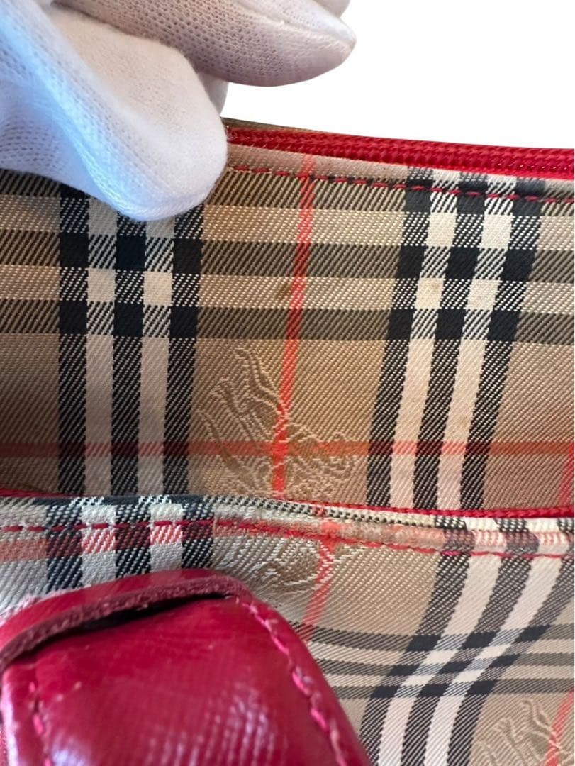 『美品』Burberry チェック柄 ショルダーバッグ，最終値下げ
