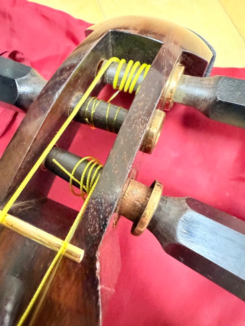 津軽三味線 太棹 三つ折れ 中古品