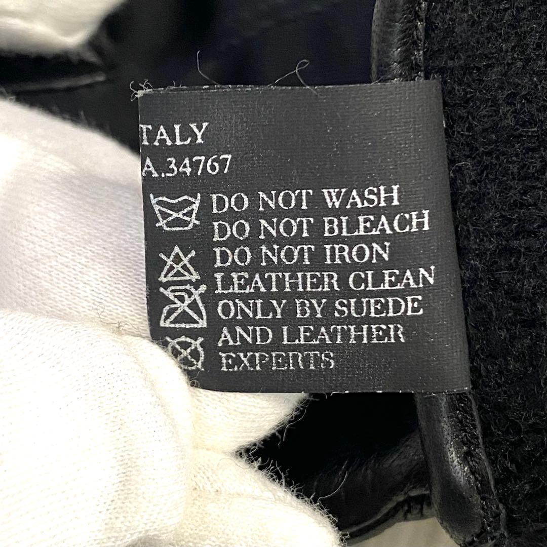 PRADAレディースラムスキンナイロン手袋　ブラック　美品