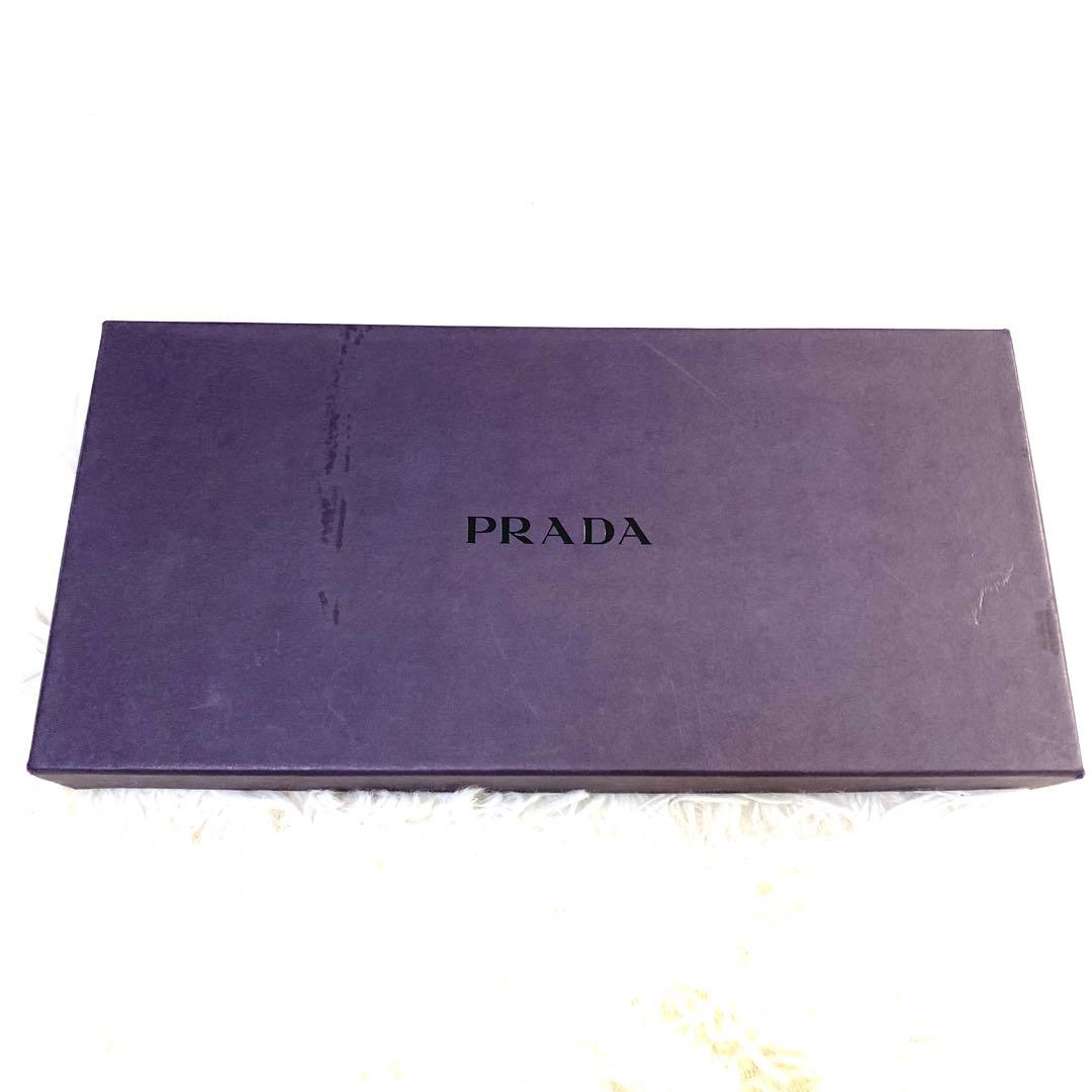 PRADAレディースラムスキンナイロン手袋　ブラック　美品