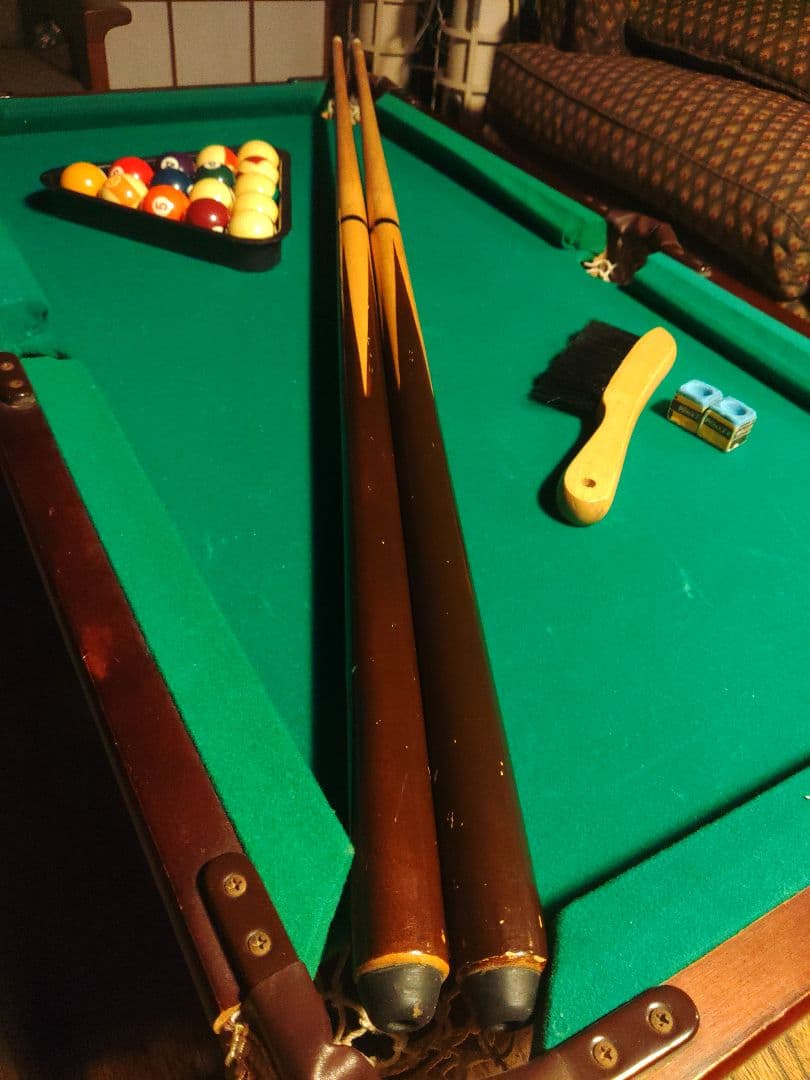 希少　ビリヤード　卓上　台　ろくろ足　轆轤　レトロ　アンティーク　ヴィンテージ