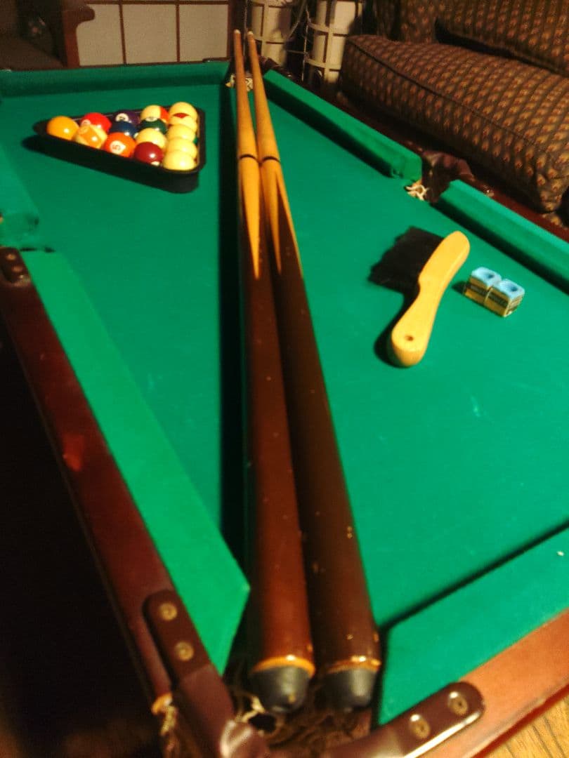 希少　ビリヤード　卓上　台　ろくろ足　轆轤　レトロ　アンティーク　ヴィンテージ