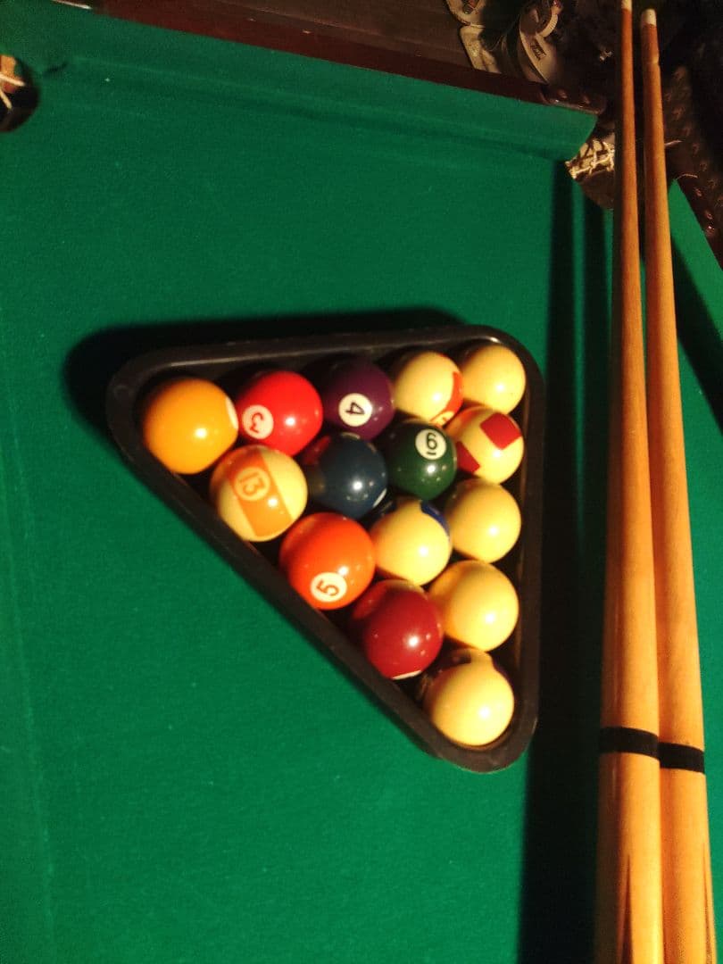 希少　ビリヤード　卓上　台　ろくろ足　轆轤　レトロ　アンティーク　ヴィンテージ