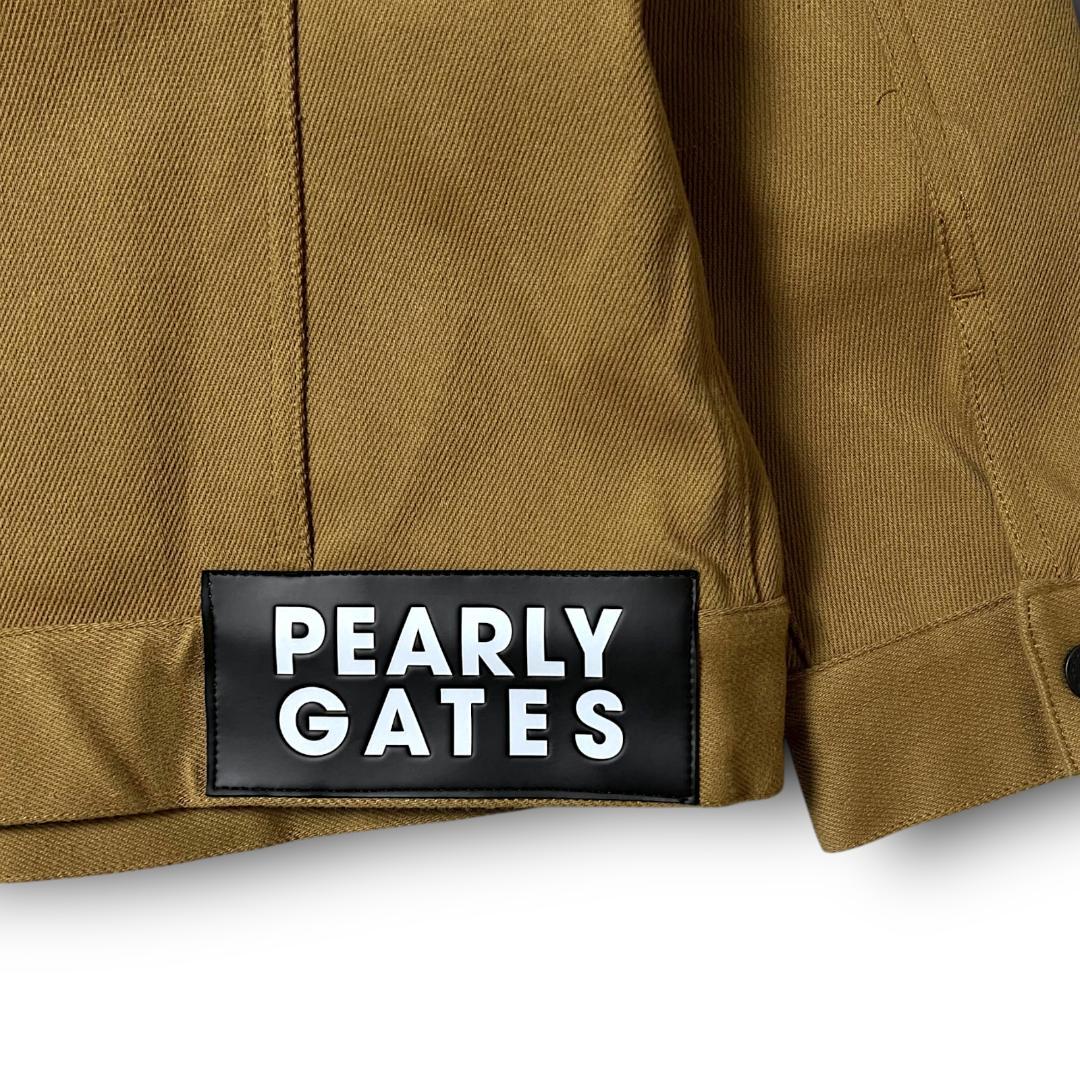 1 パーリーゲイツ 10oz ニットライクソロデニム ブルゾン キャメル系