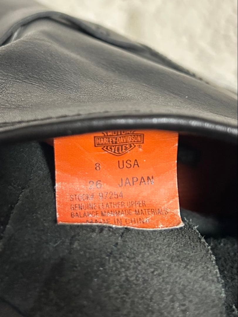 HARLEY DAVIDSON/エンジニアブーツ/size26/黒