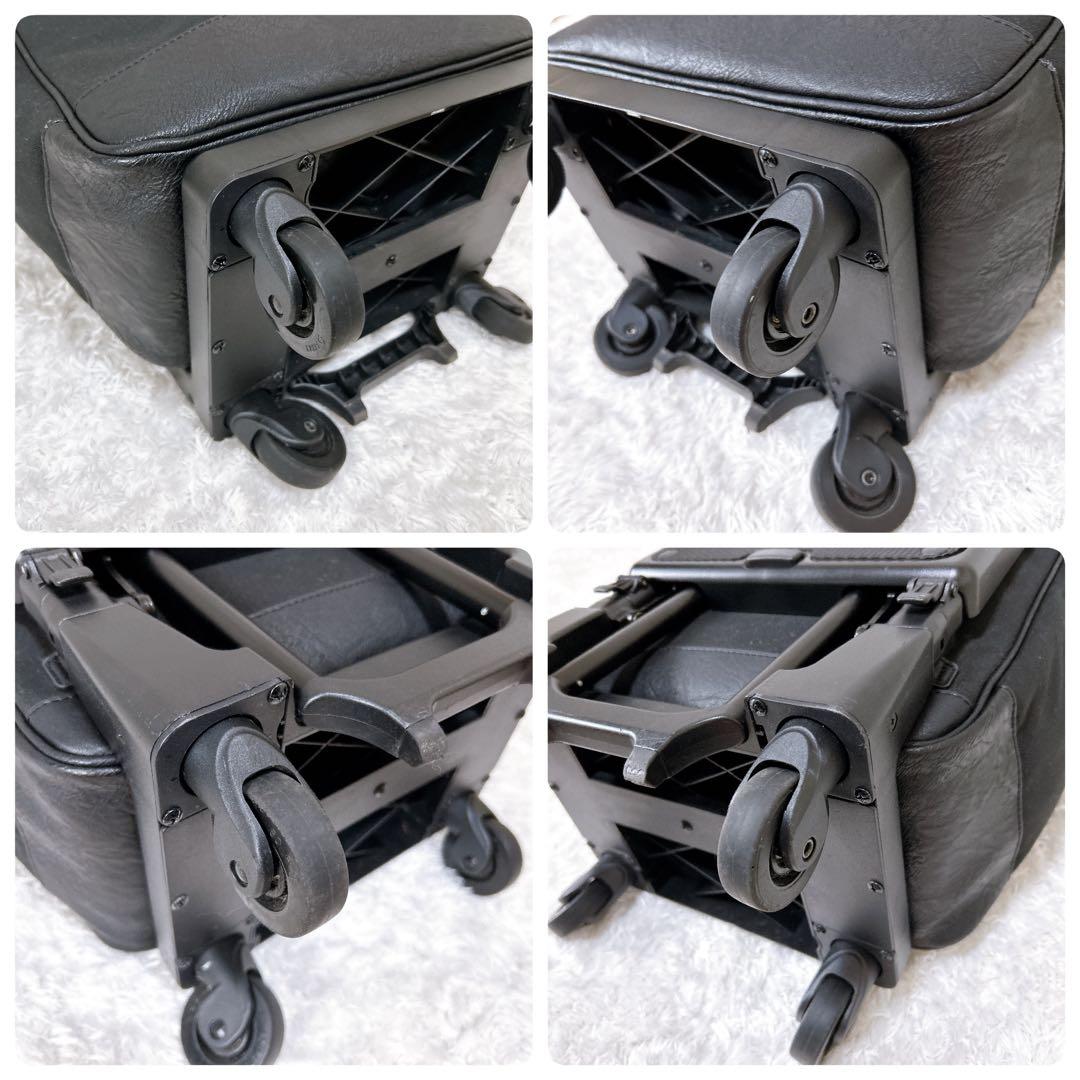 美品✨SWANY キャリーケース　座面付き　4輪　ブラック　機内持ちサイズ