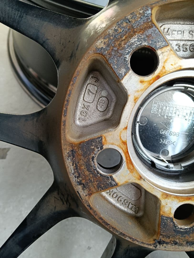 エンケイ PF01 18インチ 7J PCD100 5穴 +48 2本 送料込