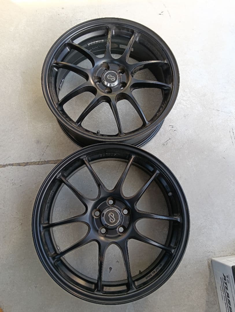 エンケイ PF01 18インチ 7J PCD100 5穴 +48 2本 送料込