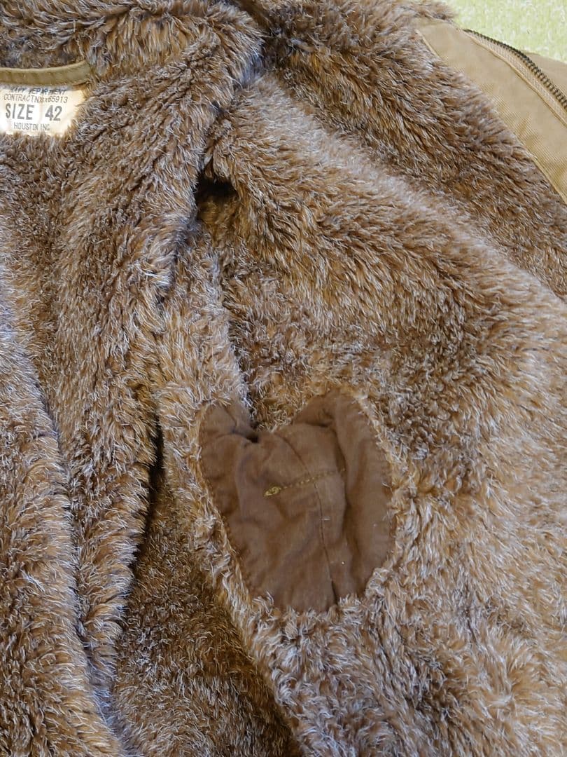 HOUSTON N-1 デッキジャケットオーバーダイ 42 胴回り調整済