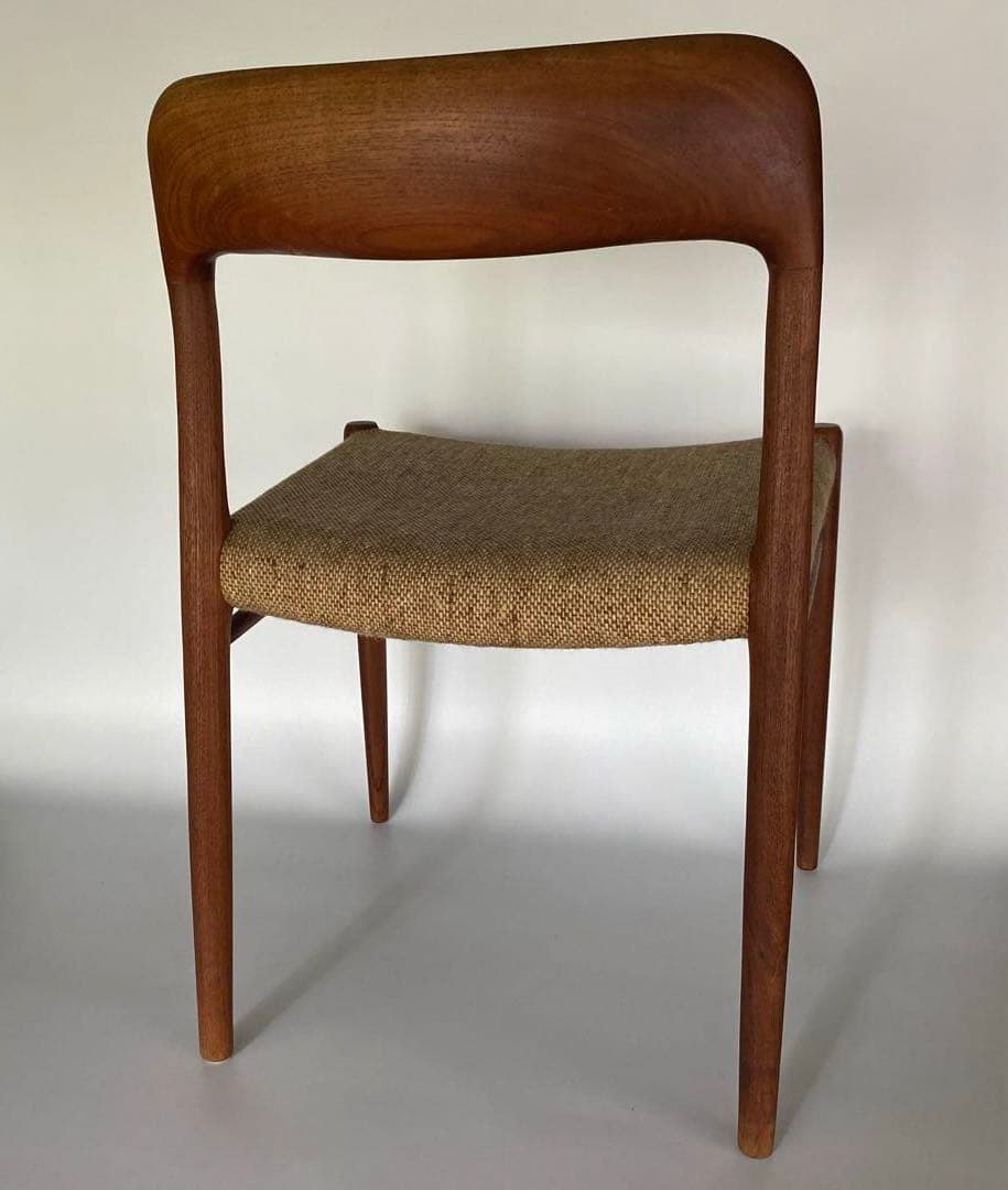 J.L. Møller No.75 ダイニングチェア チーク ファブリック A