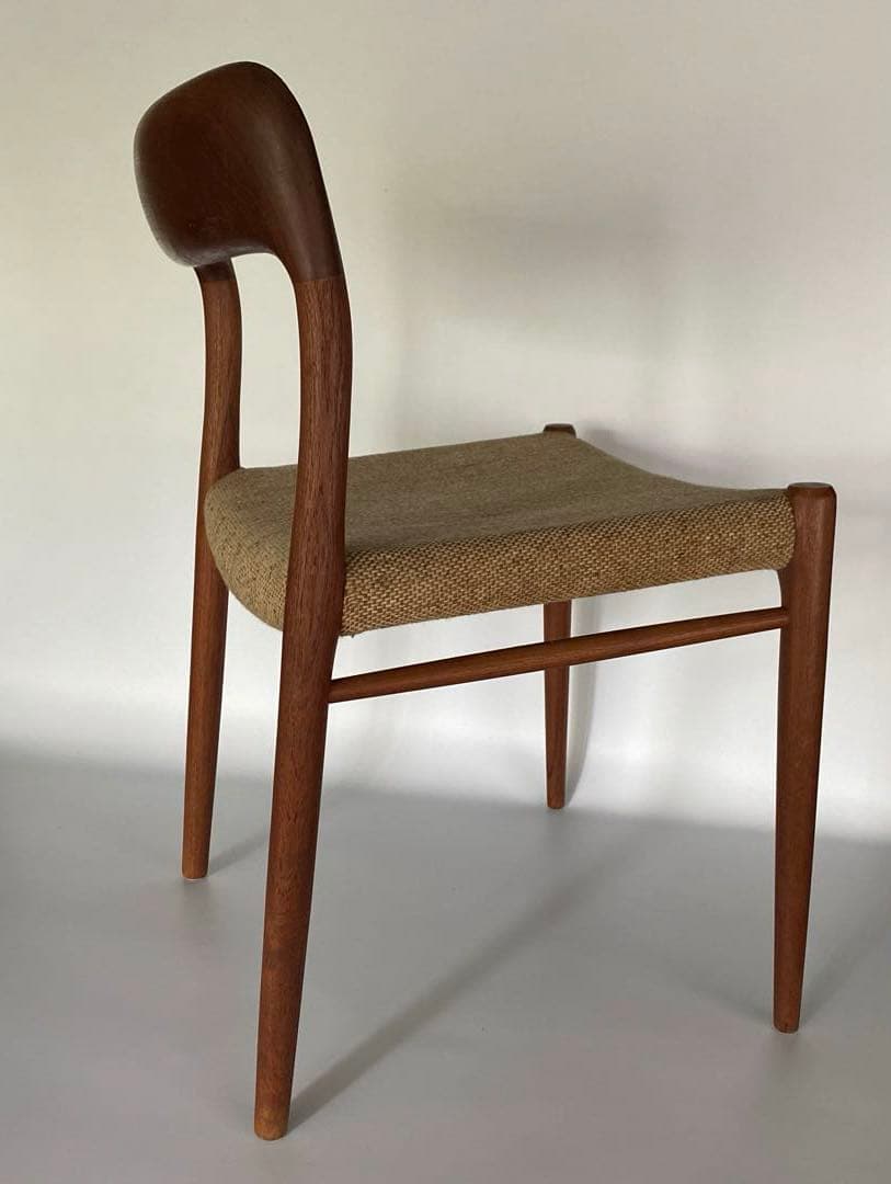 J.L. Møller No.75 ダイニングチェア チーク ファブリック A