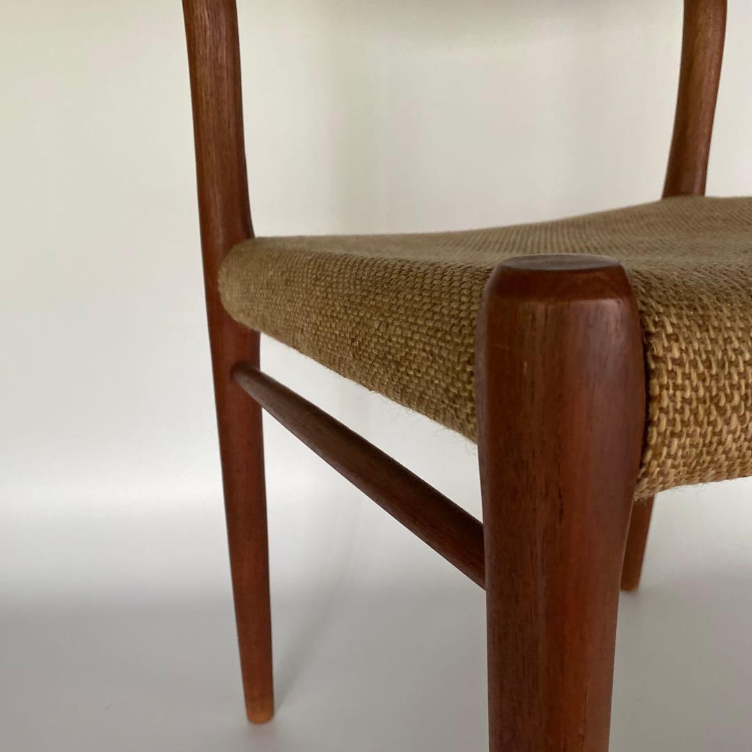 J.L. Møller No.75 ダイニングチェア チーク ファブリック A