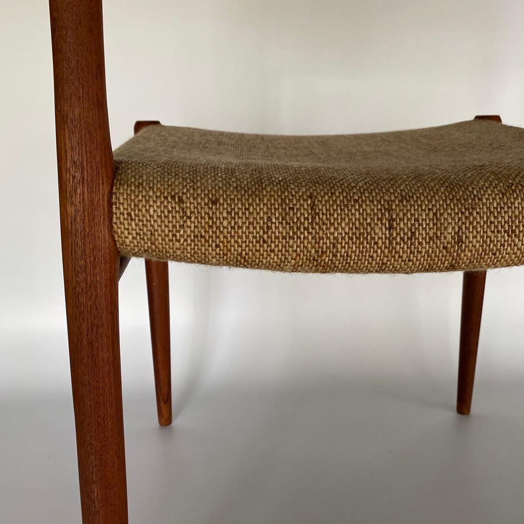 J.L. Møller No.75 ダイニングチェア チーク ファブリック A