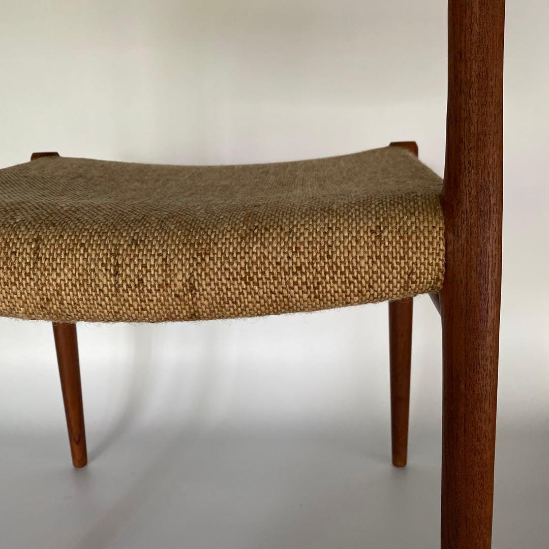 J.L. Møller No.75 ダイニングチェア チーク ファブリック A
