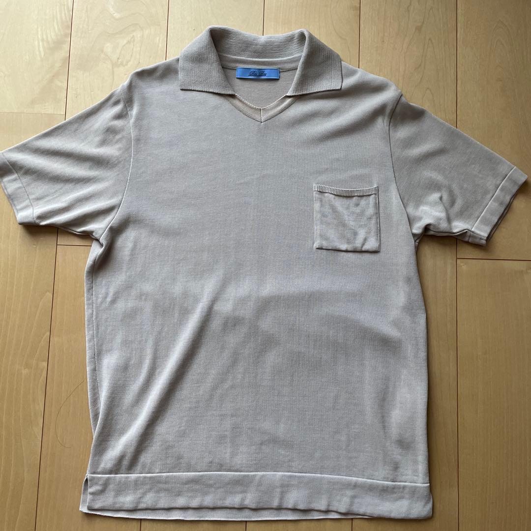 【美品】Blu Bre スキッパー　ベージュ　XL