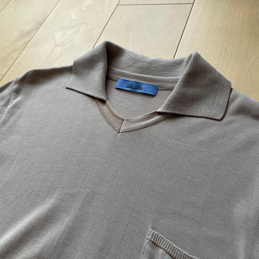 【美品】Blu Bre スキッパー　ベージュ　XL