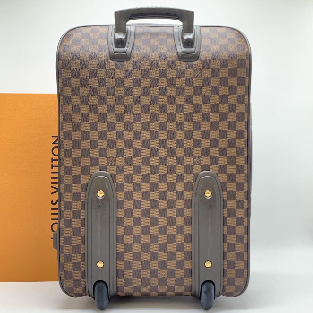 ルイヴィトン ダミエペガス55 2輪 キャリーバッグ スーツケース ブラウン