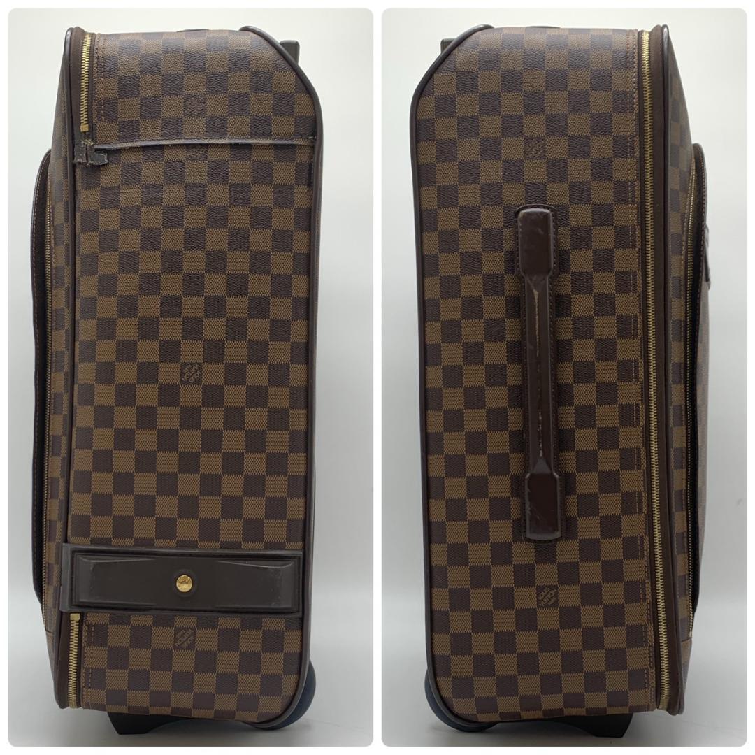 ルイヴィトン ダミエペガス55 2輪 キャリーバッグ スーツケース ブラウン