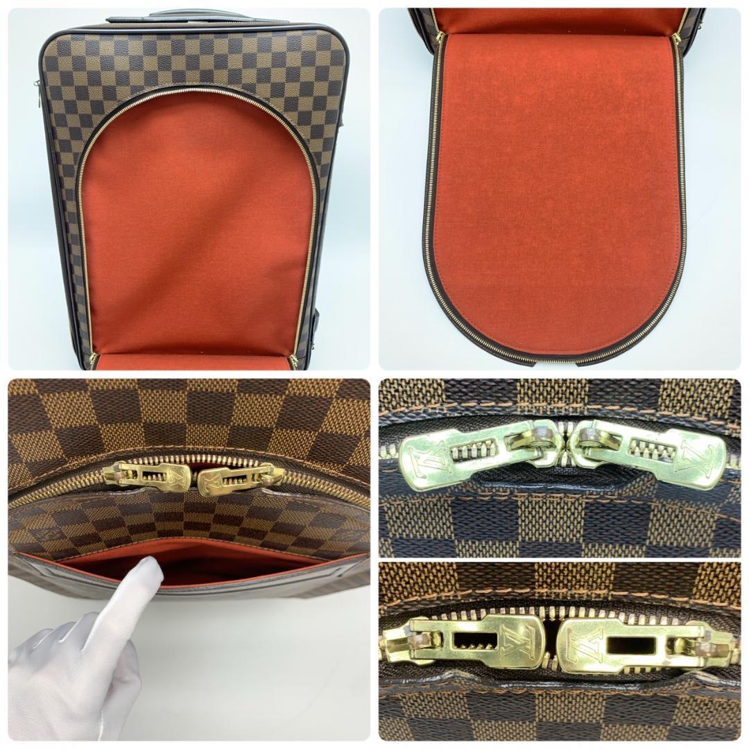 ルイヴィトン ダミエペガス55 2輪 キャリーバッグ スーツケース ブラウン