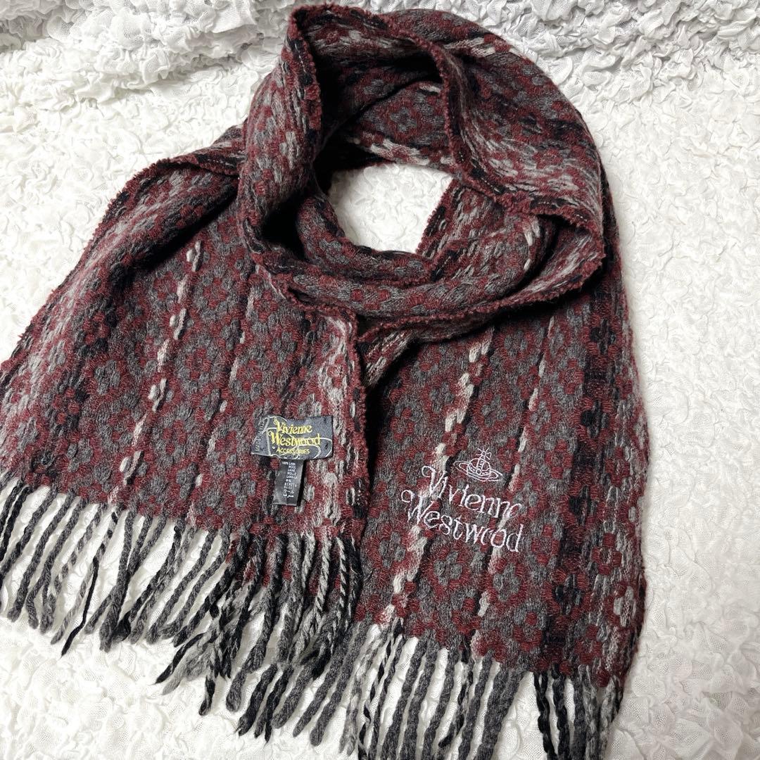 Vivienne Westwood マフラー　編み込み　ヴィヴィアン　オーヴ