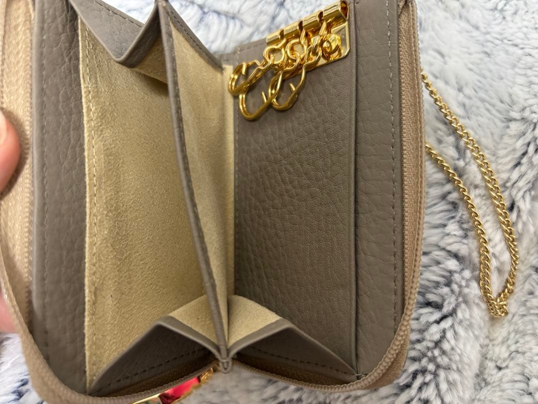 【備品】ATAOアタオ ベル ★キーケース★ グレージュ