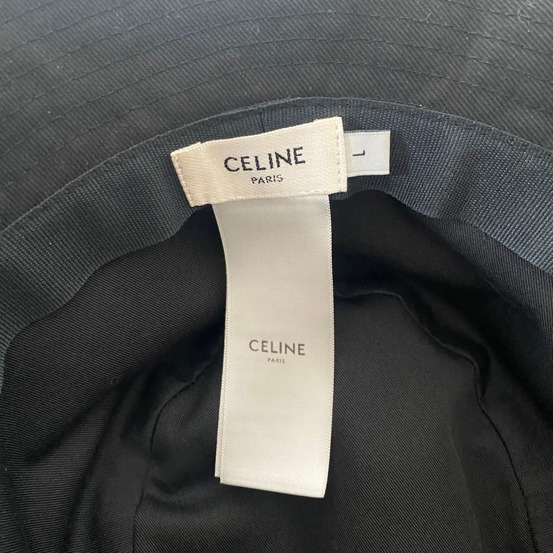 [正規品]CELINEセリーヌバケットハット黒 Lサイズ